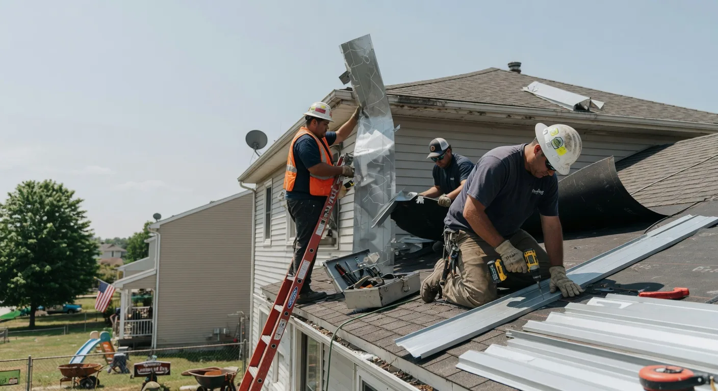 Storm Damage Metal Roof Repair in Hepzibah, WV